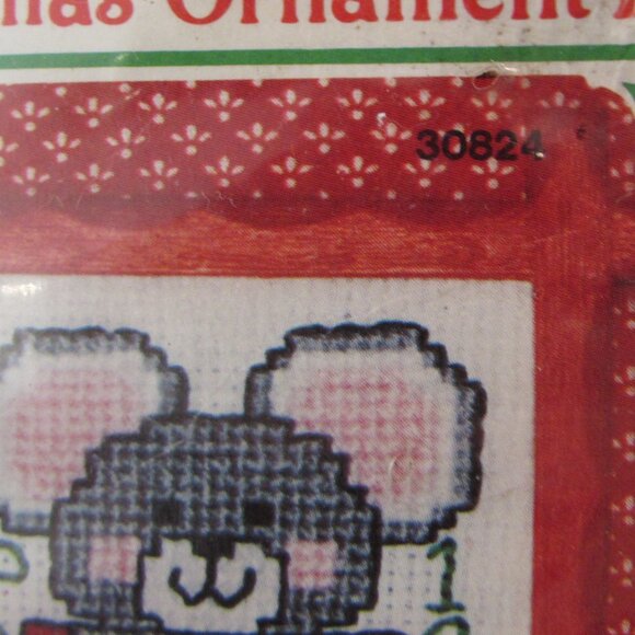 Santa/Mouse/Bear Mini Cross Stitch Kits - Christmas Ornaments - Picture 7 of 12